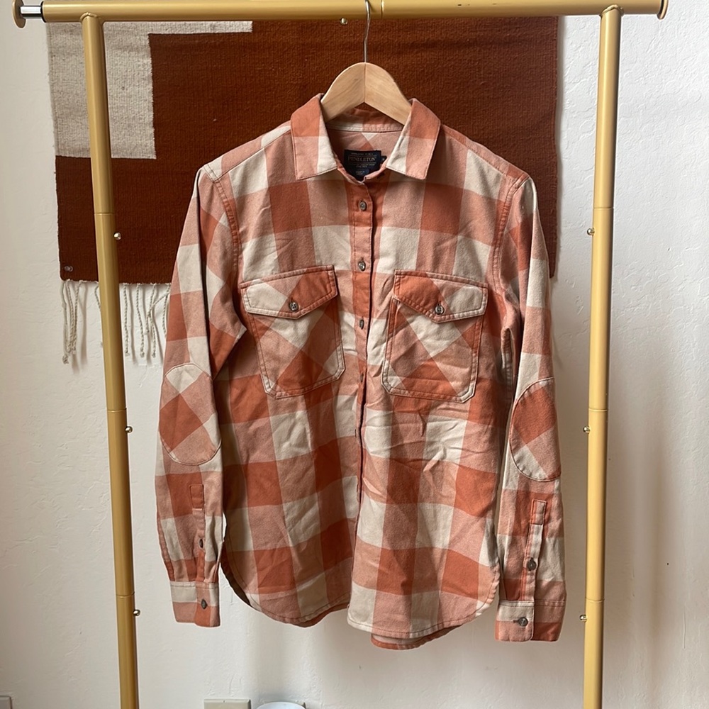 Pendleton Orange Flannel NWT Small